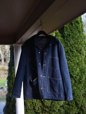Vintage Blue Bell Denim Chore Coat – Size 46